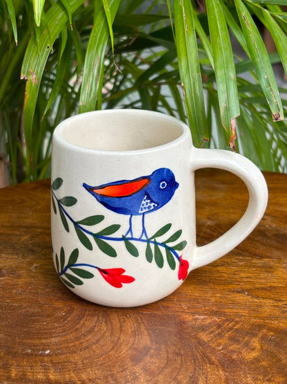 Blue Bird Bloom Mug