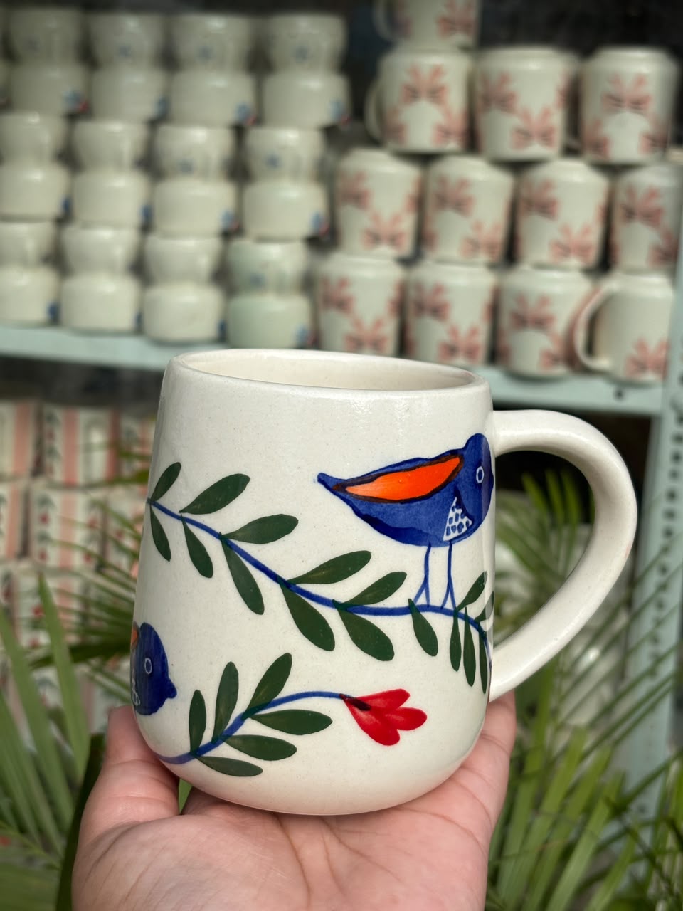 Blue Bird Bloom Mug