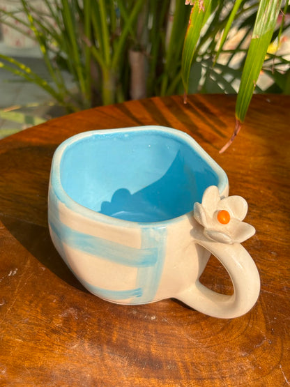 Blue Bloomcraft Mug