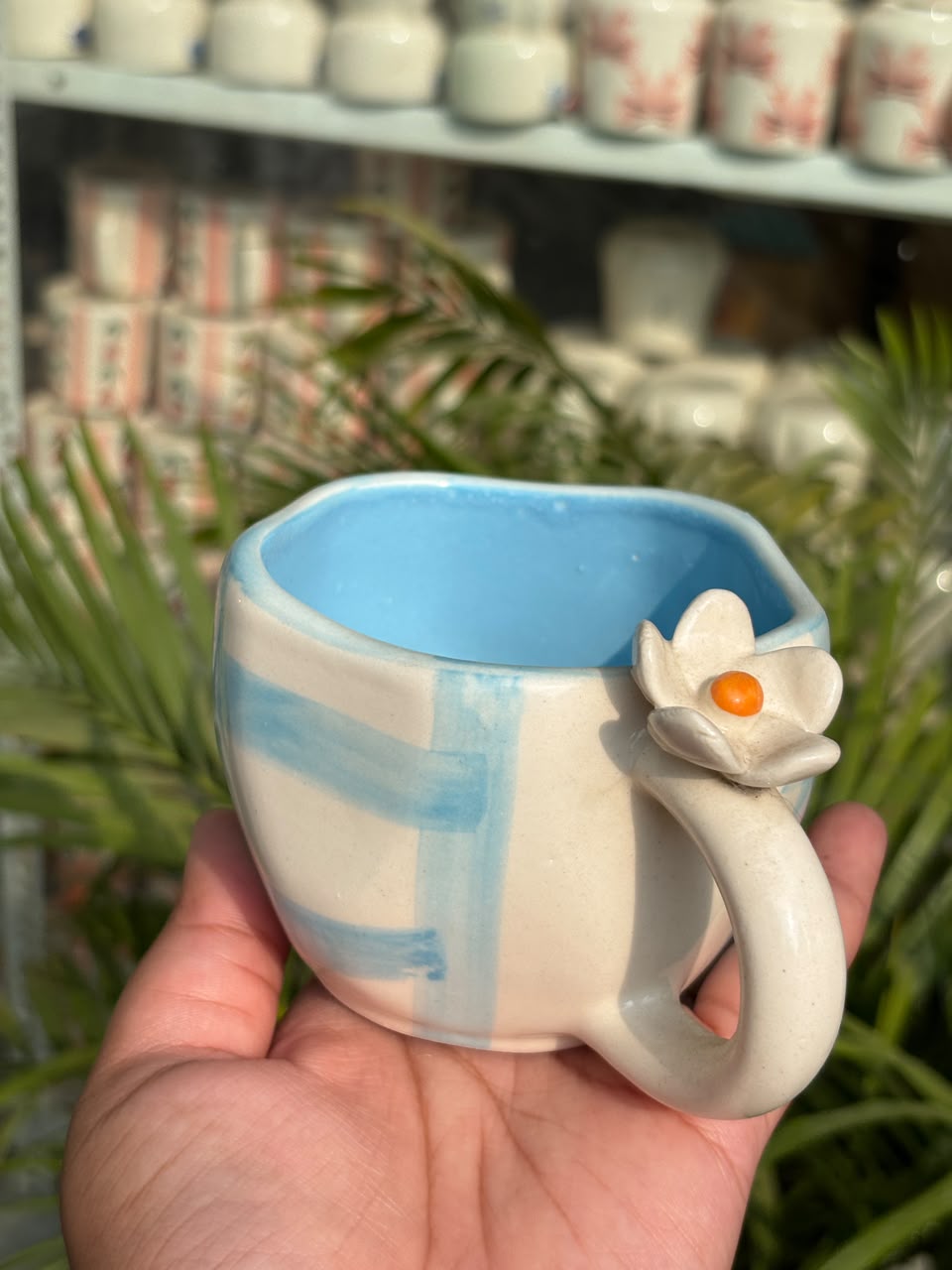 Blue Bloomcraft Mug