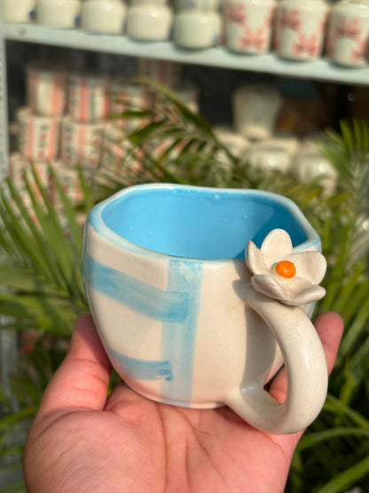 Blue Bloomcraft Mug