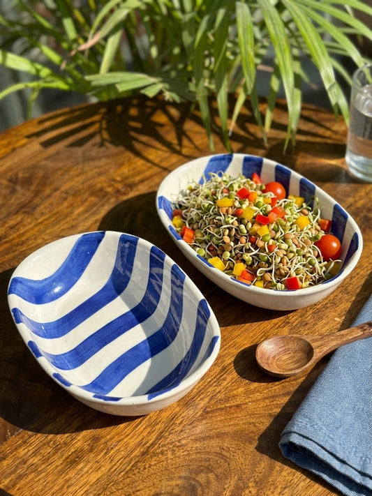 Blue Candy Swirl Snack Bowl