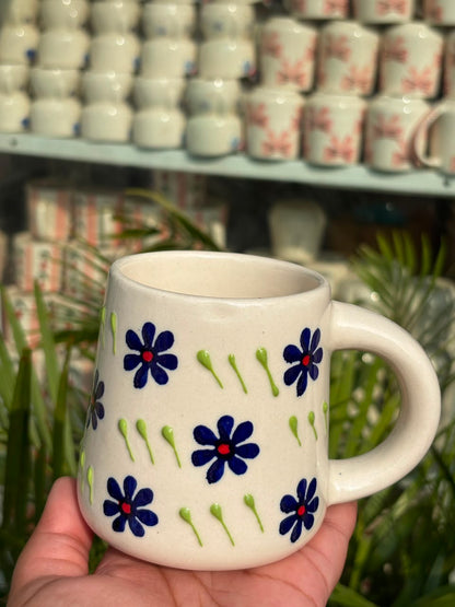Blue Daisy Garden Mug