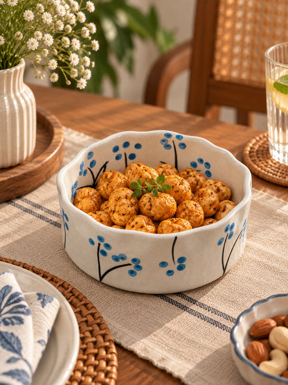 Blue Meadow Bloom Snack Bowl