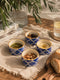 Blue Moroccan Dip Bowls Set (Set of 4)
