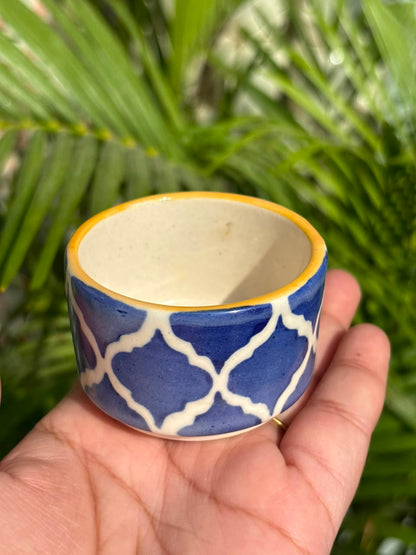 Blue Moroccan Dip Bowls Set (Set of 4)