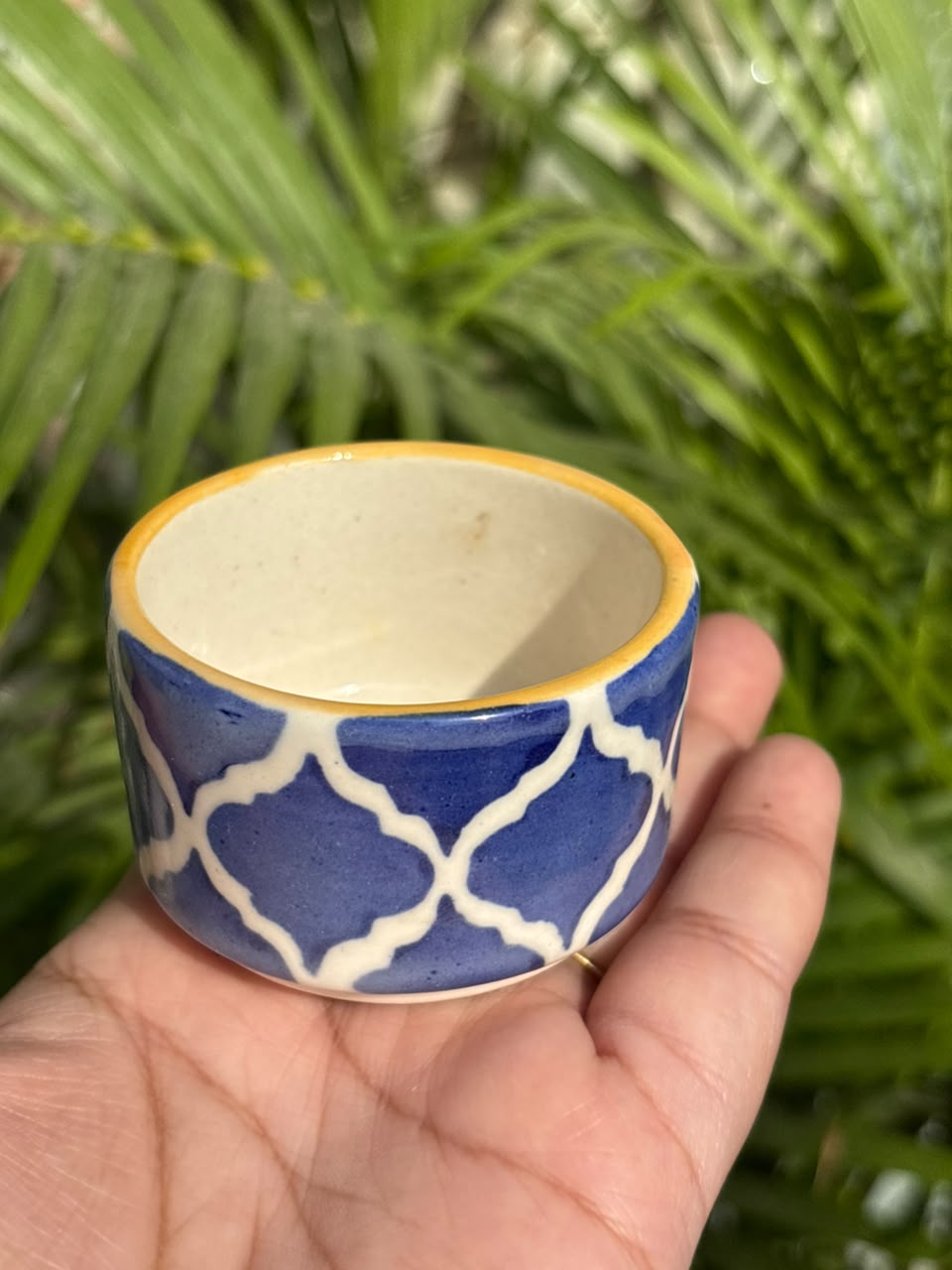 Blue Moroccan Dip Bowls Set (Set of 4)
