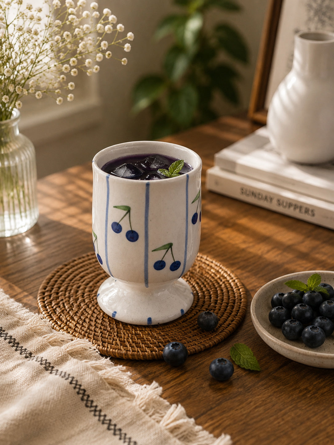 Blueberry Bliss Juice Glass