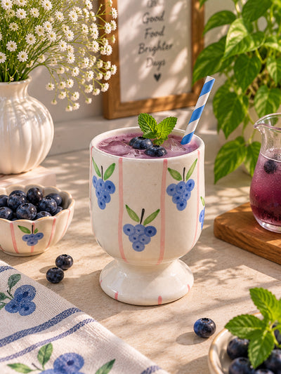 Blueberry Crush Juice Glass