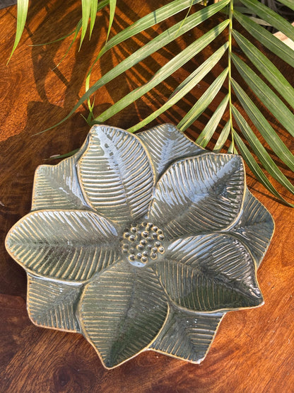 Blush Bloom-Green Platter