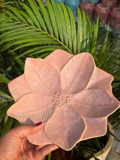 Blush Bloom-Pink Platter