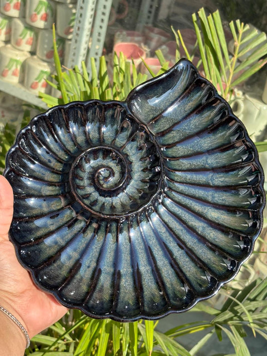 Celeste Spiral Shell Serving Platter