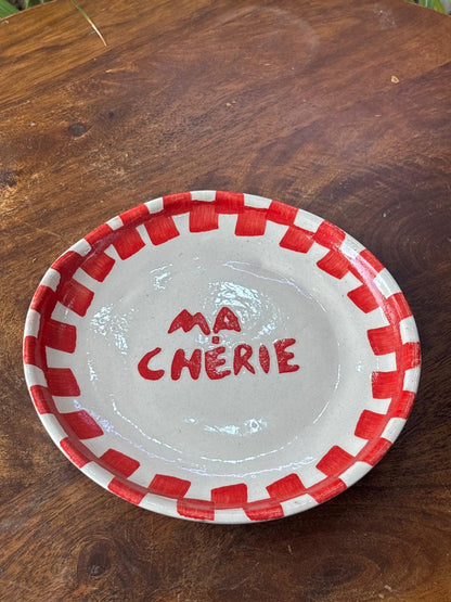 Chérie Rouge Snack Plates Set (Set of 2)