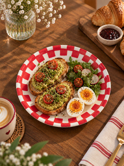 Chérie Rouge Snack Plates Set (Set of 2)