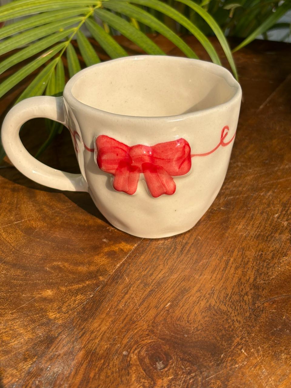 Cherry Bow Ceramic Mug