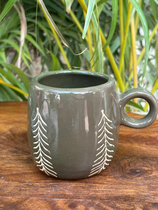 Christmas Pine Green Mug