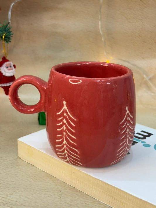 Christmas Pine Red Mug