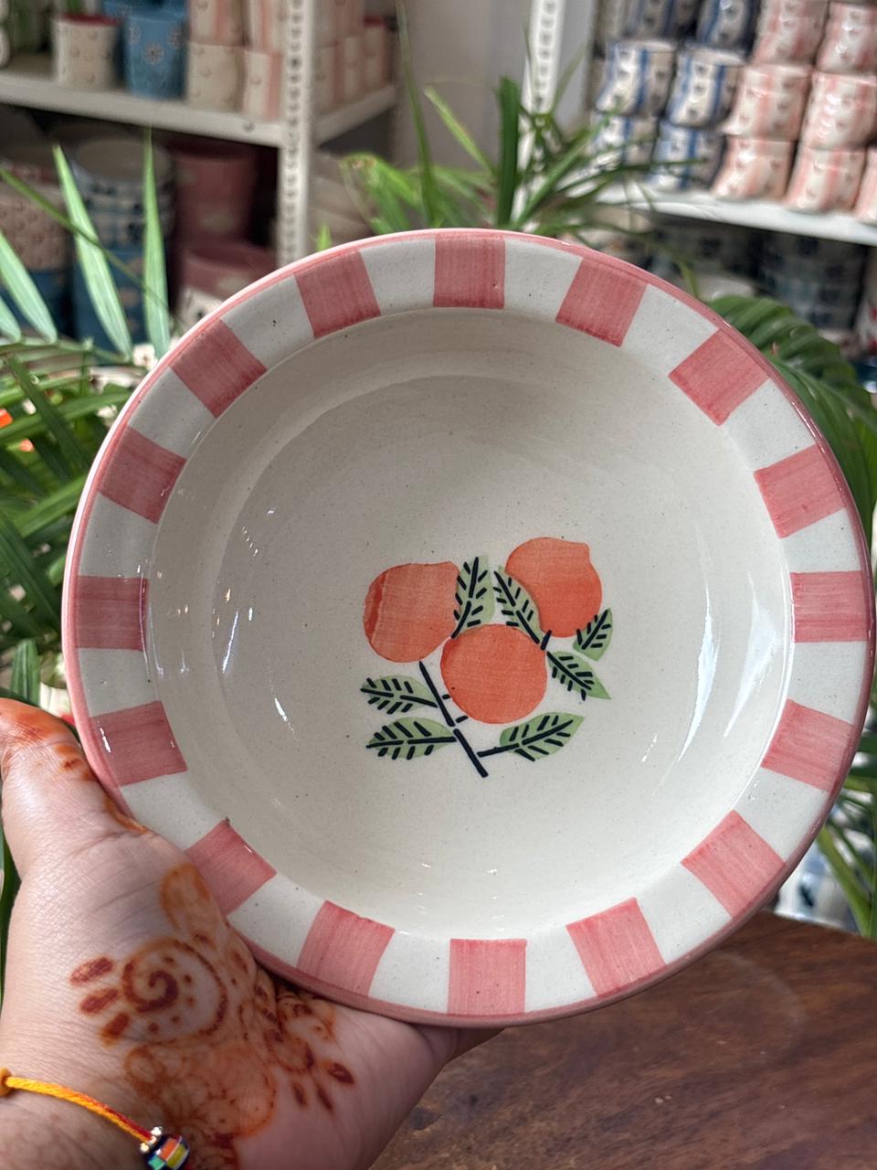 Citrus Bloom Pasta Plates (Set of 2)