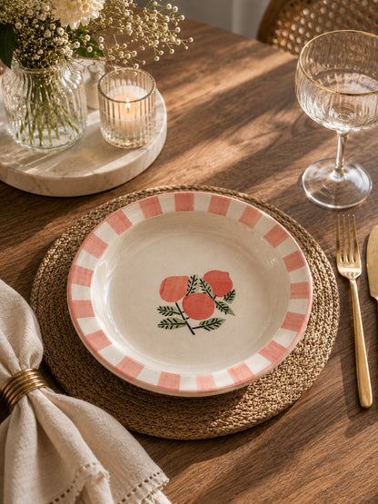 Citrus Bloom Pasta Plates (Set of 2)