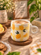 Citrus Honey Check Coffee Mug
