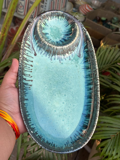 Coastal Blue Chip-n-Dip Platter