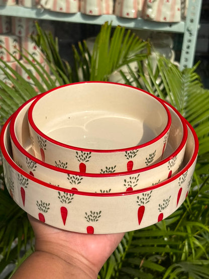 Country Garden Serving Bowl Set (Set of 3)
