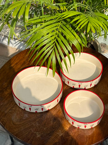 Country Garden Serving Bowl Set (Set of 3)