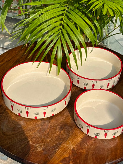 Country Garden Serving Bowl Set (Set of 3)