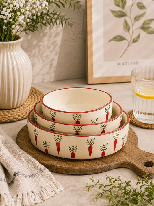 Country Garden Serving Bowl Set (Set of 3)