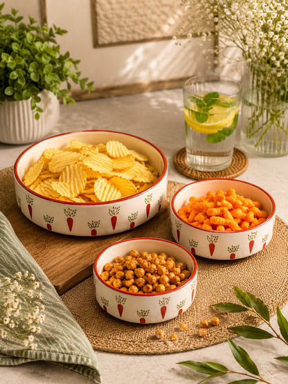 Country Garden Serving Bowl Set (Set of 3)