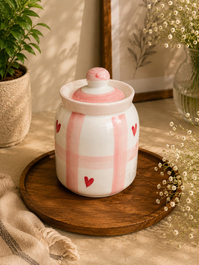 Crimson Charm Pickle/Spice Jar