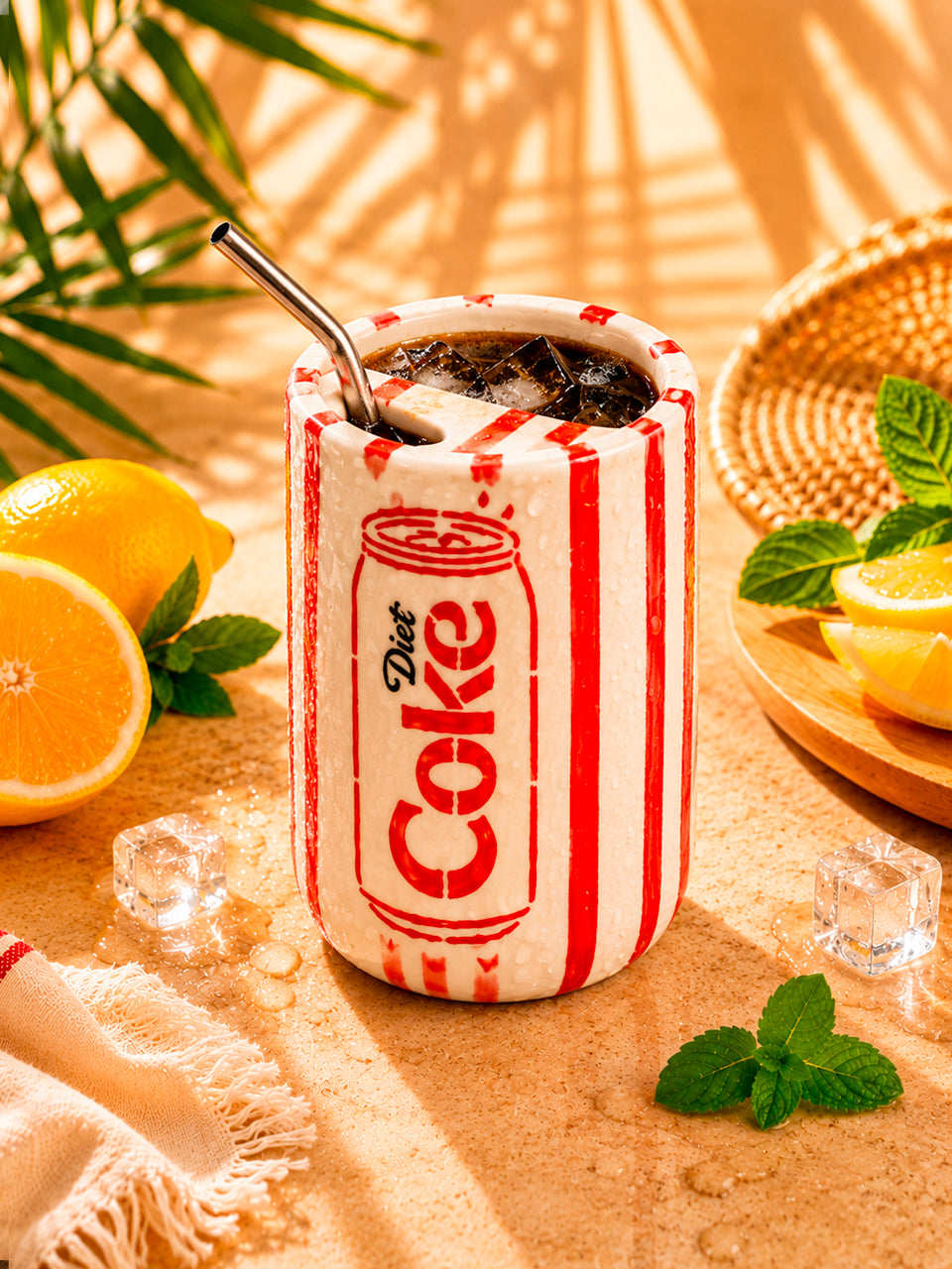 Diet Coke Fizz Sipper with Straw