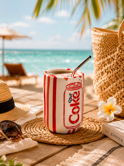 Diet Coke Fizz Sipper with Straw