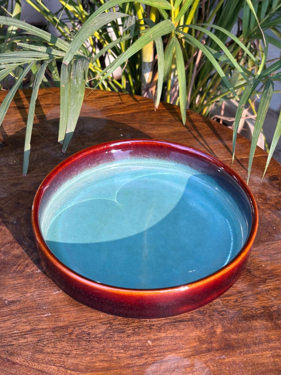 Emerald Ember Snack/Serving Bowl