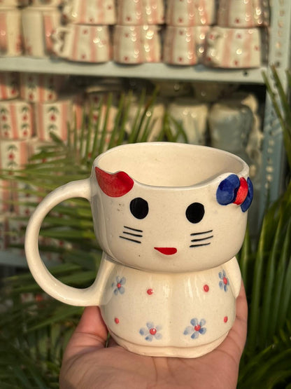 Fleur Kitty Mug