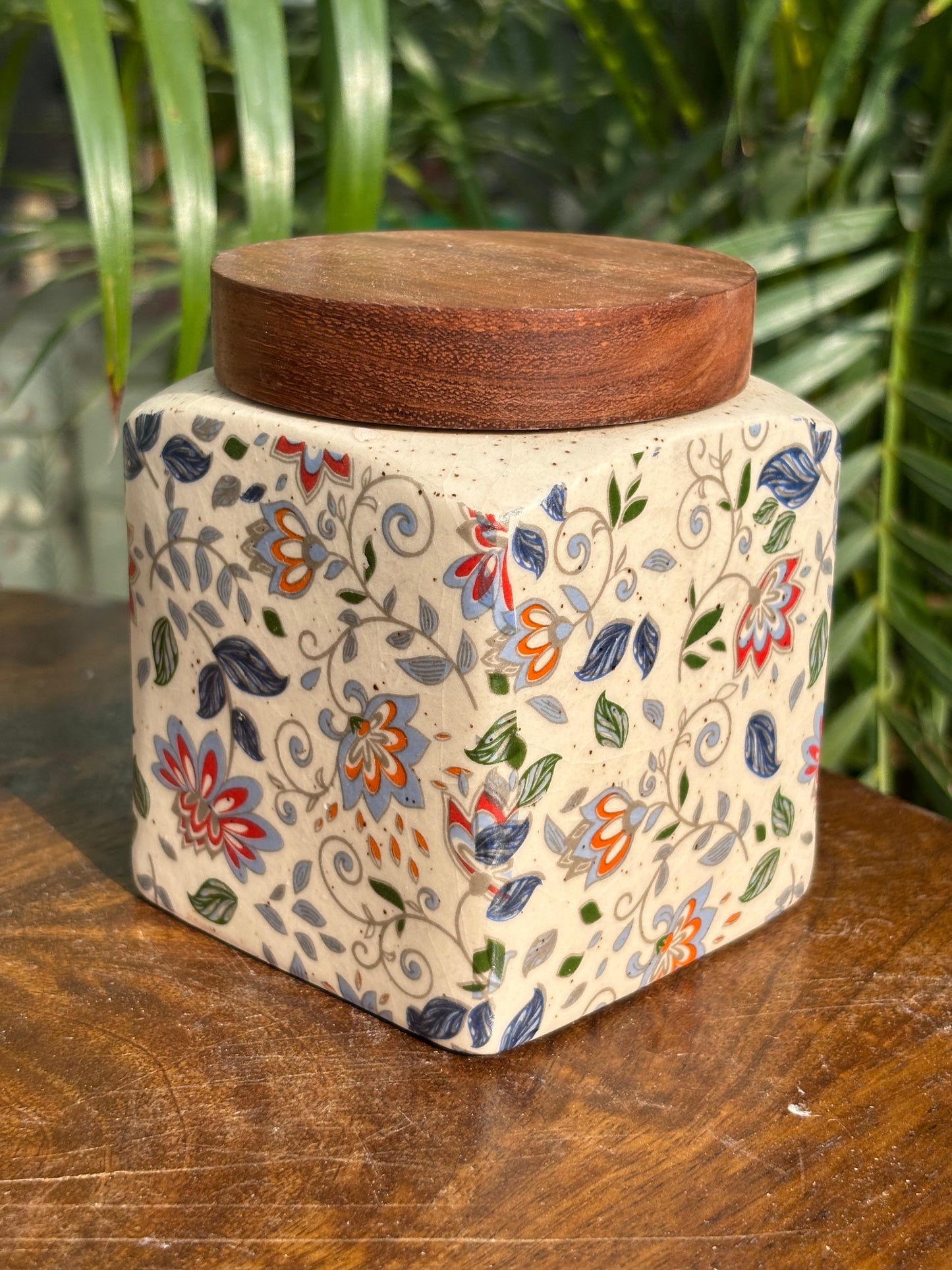 FloraMajesty Decal Print Air-tight Jar