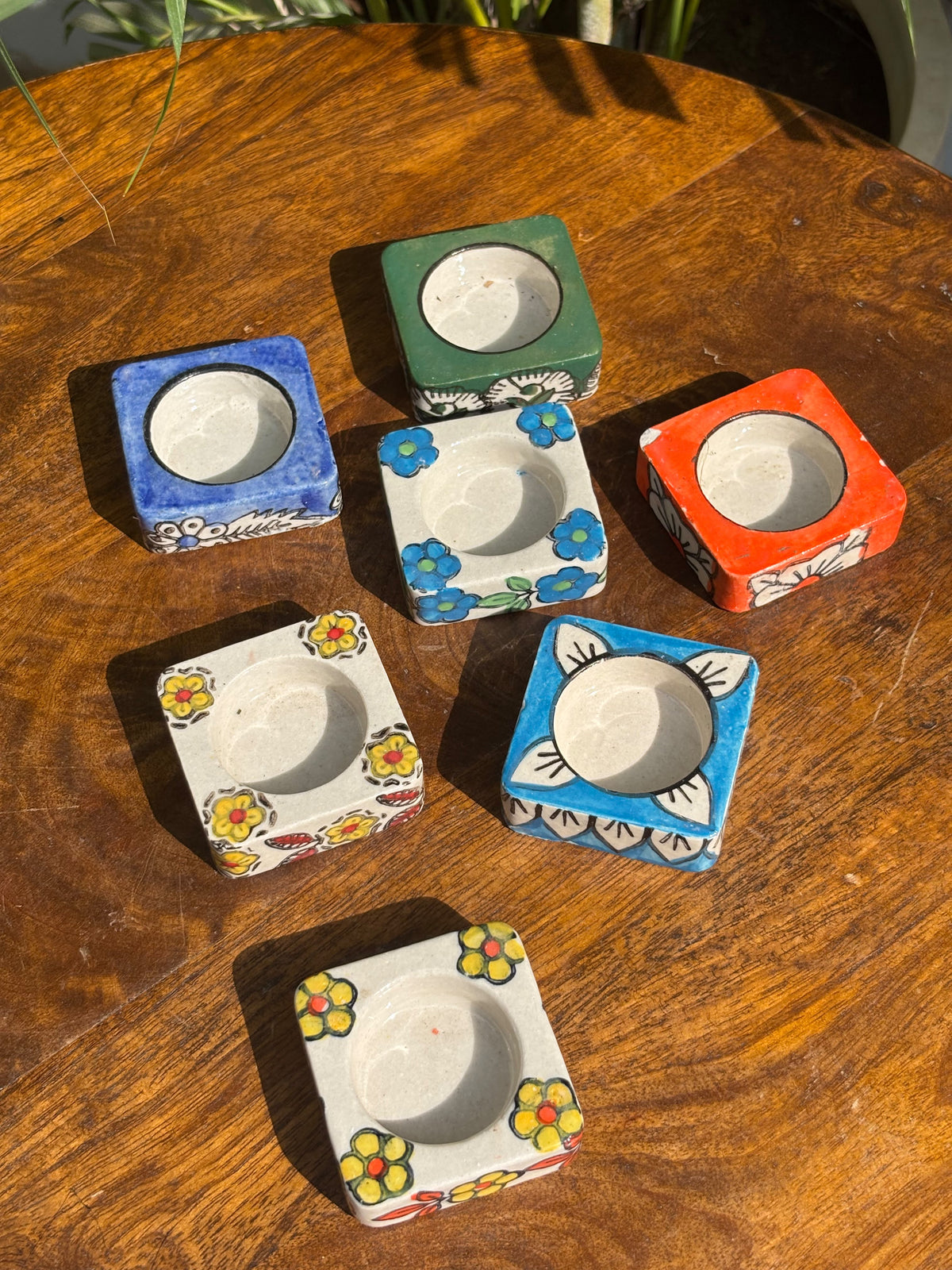 Floral Fiesta Tealight Holders – (Set of 5 Assorted)