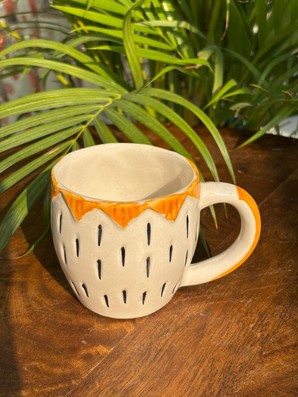 Fruity Delight Chunky Mug-Orange