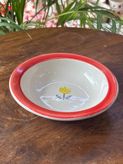 Golden Bloom Pasta Plates (Set of 2)