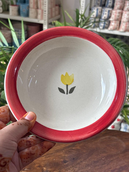 Golden Bloom Pasta Plates (Set of 2)