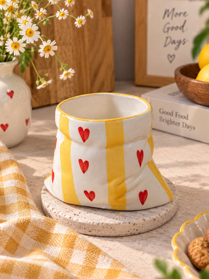 Golden Heart Sack Mug