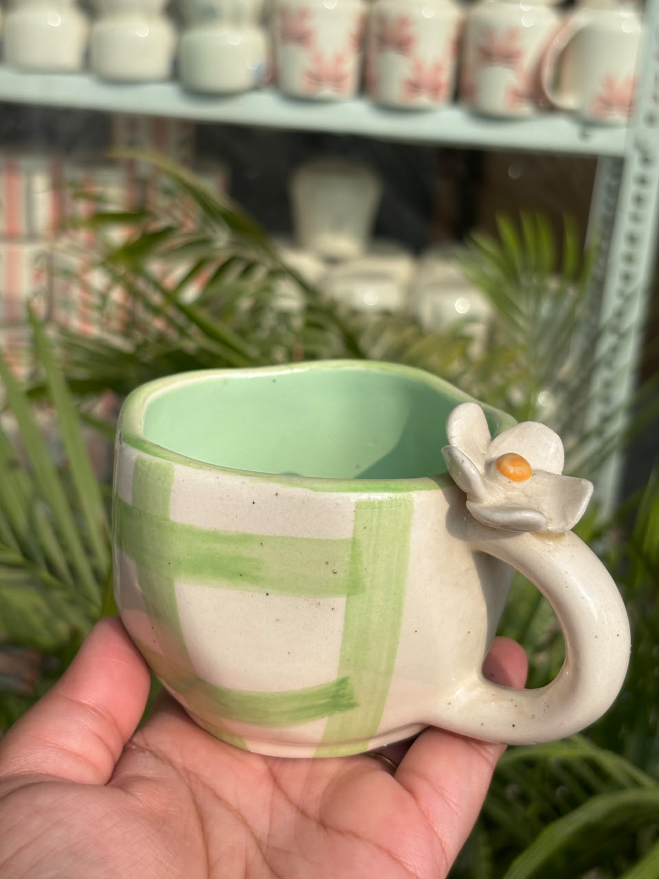Green Bloomcraft Mug