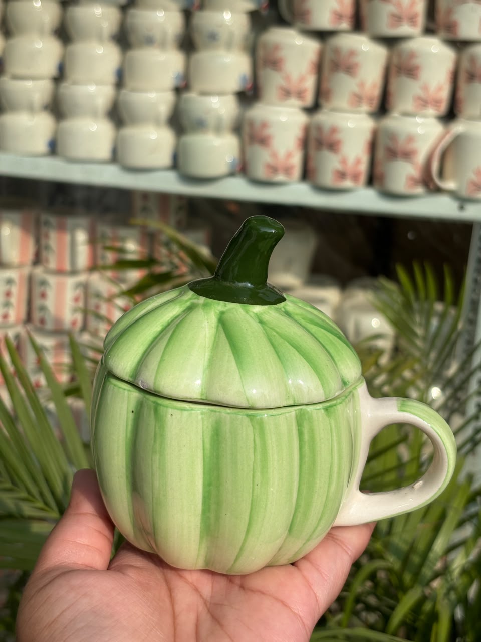 Green Pumpkin Mug