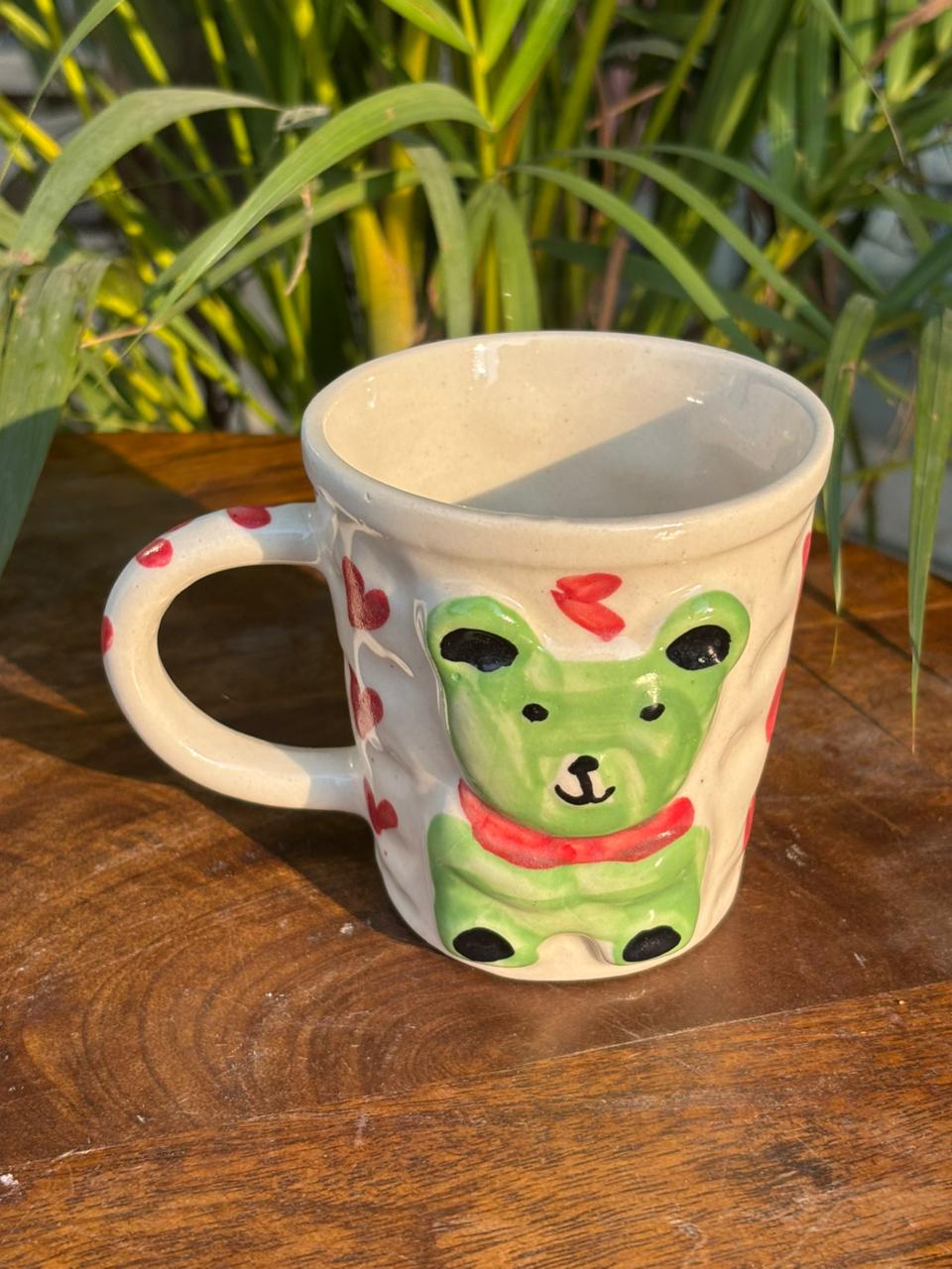 Green Teddy Hugs Mug