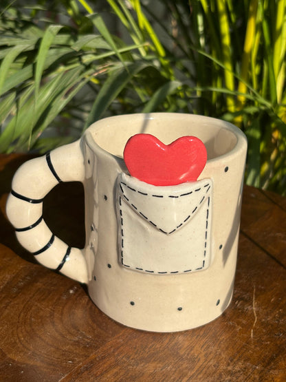 Heart in a Pocket Coffee Mug