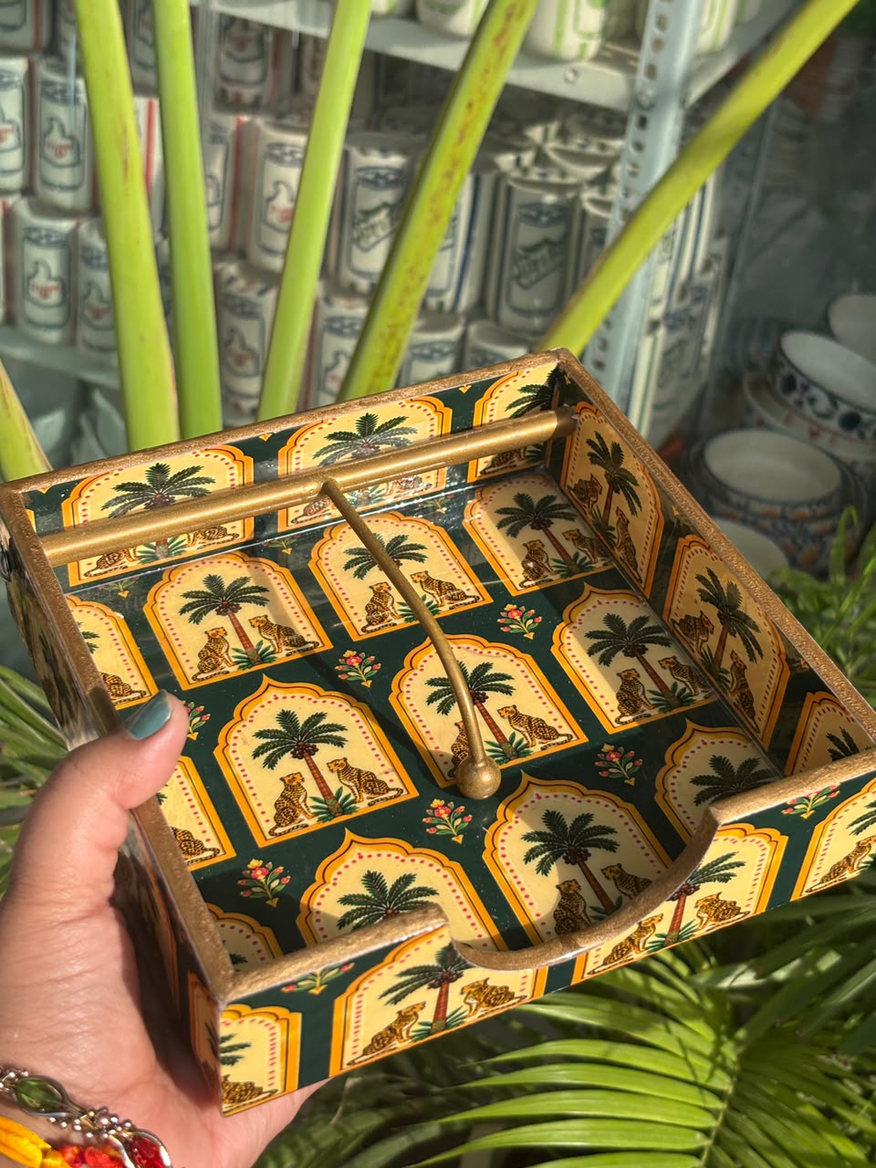 Heritage Tiger Napkin Holder