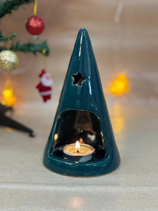 Holiday Star Tealight Tree-Green