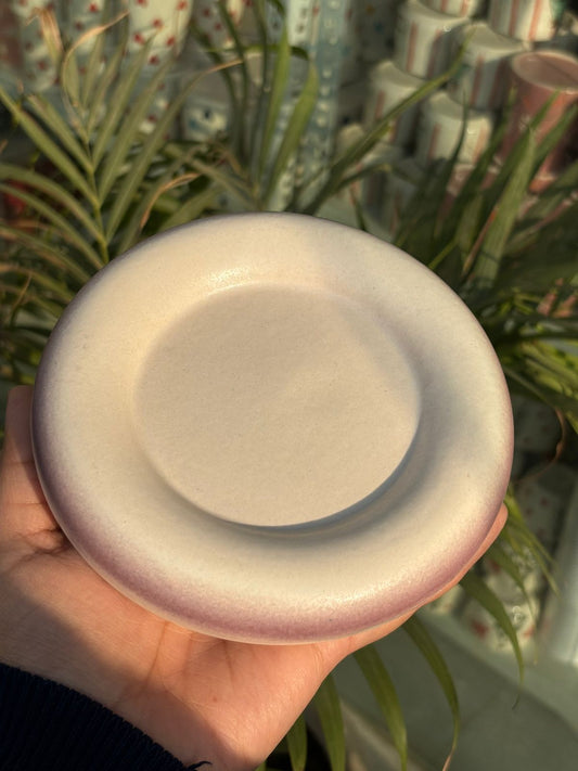 Purple Donut Snack Plate (Set of 2)