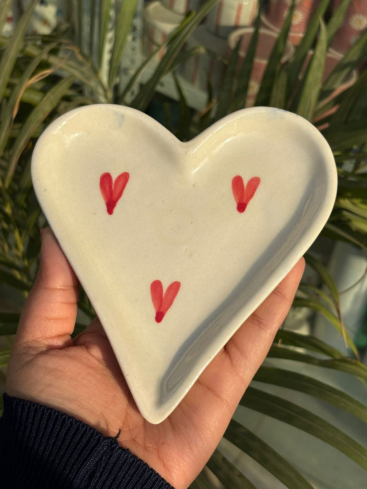 Heart Shape Medium Snack Plate (Set of 2)