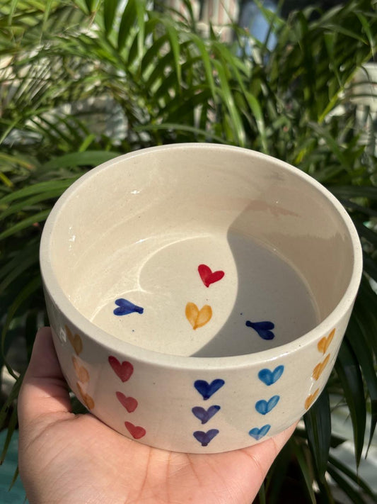 Rainbow Hearts Snack Bowl